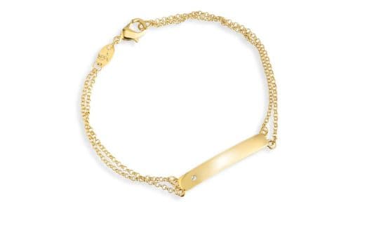 Pulseira Dupla Infantil Chapinha — Ref. PL1611406